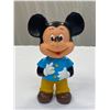 Image 2 : Vintage Disney Figures - Mickey Mouse, Soft Plastic and Squeaks, Made in Hong Kong and Pluto - Hard