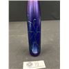 Image 2 : Gorgeous Hand Blown Glass Bud Vase 10" Tall