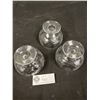 Image 2 : Set of 3 Vintage Crystal Dessert Bowls