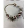 Image 2 : Silver Charm Bracelet with Charms .925