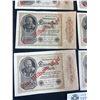 Image 2 : Lot of 8 Vintage German Paper Money 1922 1000 Marx