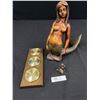 Image 1 : Vintage Décor Lot - Barometer, Ceramic Mermaid, Etc.