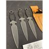 Image 2 : Lot of 3 Throwing Knives in Sheath