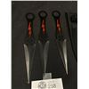 Image 2 : Brand New Lot of 3 Throwing Knives in Sheath