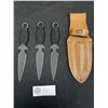 Image 1 : Brand New Lot of 3 Throwing Knives in Sheath