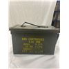 Image 2 : Empty Metal Military Ammo Box with Metal Foot Pedal