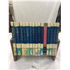 Image 1 : Lot of 15 Hard Cover Books - ChildCraft Series, with Wooden Display Stand