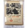 Image 2 : Paper White Rose Advertising Sign, On Board, Sealed with Vintage Esso Dealer Photograph