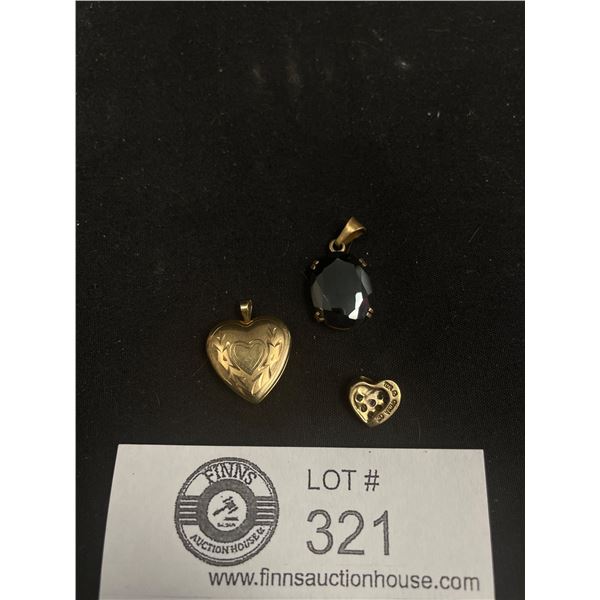 10K Gold Locket, Pendant, Etc.