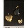 Image 2 : 10K Gold Locket, Pendant, Etc.