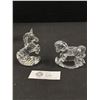 Image 2 : Nice Collectible Lot of Crystal - Tray, Rocking Horse, Unicorn, Etc.