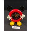 Image 1 : Vintage Mickey Mouse Clock, Swinging Hands Move Up and Down, Working