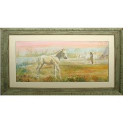 Donald Putnam, watercolor.