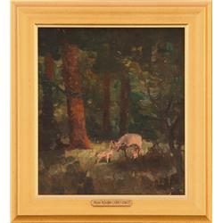Hans Kleiber, oil on board