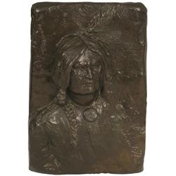 Edward Kemeys, bronze plaque