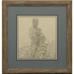 James Bama, pencil