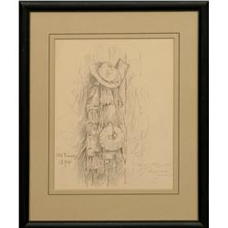 E.S. Paxson, pencil drawing