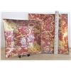 Image 2 : Two Glass Red & Gold Tone Plates