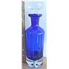 Image 2 : Polish Block Crystal Cobalt Blue Decanter with Stopper