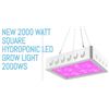 Image 1 : NEW 2000 WATT SQUARE HYDROPONIC LED GROW LIGHT 2000WS