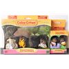 Image 1 : Calico Critters Pickleweeds Hedgehog Family and Hedgehog Twins - In Box