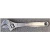 Image 2 : Forged Steel Precision Crescent Wrench 18" Long Adjustable up to 2.5" - HEAVY