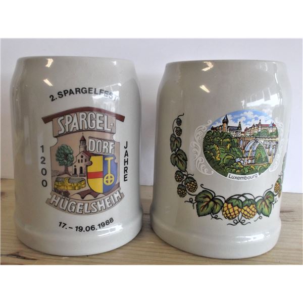 Two German Made Beer Steins