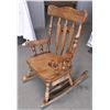 Image 1 : Children's Rocking Chair - Has a Drawer Under the Seat - Stands 28" Tall