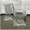 Image 1 : Two Glass Candle Holders