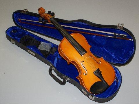 ANTON BRETON VIOLIN WITH BOW AND CASE, MADE IN CH