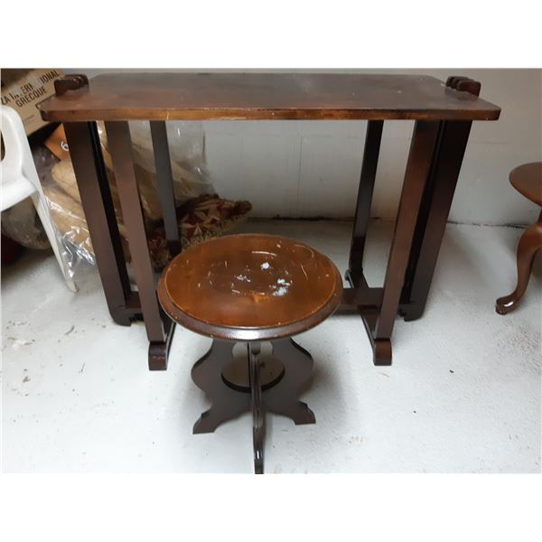 Antique Table & Plant Stand Cat B