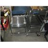 Image 1 : 2 Small Stainless Steel Carts On Wheels