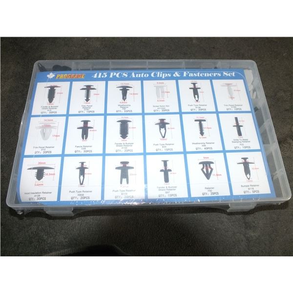 415pc Auto Clips & Fasteners Set