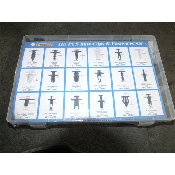415pc Auto Clips & Fasteners Set