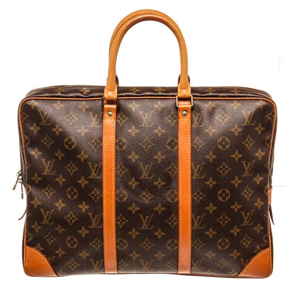 Louis Vuitton Brown Porte Document Voyage Briefcases