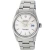 Image 2 : Rolex Mens Sapphire Stainless Steel Silver Index Datejust Jubilee Band Datejust