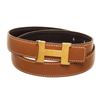 Image 1 : Hermes Brown Leather Constance Belt