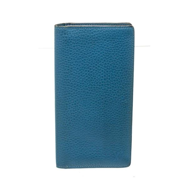Louis Vuitton Blue Taiga Leather Brazza Wallet