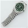 Image 8 : Rolex Mens Stainless Steel Green Vignette Diamond Oyster Perpetual Datejust Wris