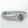 Image 9 : Rolex Mens Stainless Steel Green Vignette Diamond Oyster Perpetual Datejust Wris