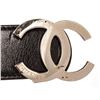 Image 6 : Chanel Black Leather CC Belt