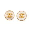 Image 1 : Chanel Gold Round CC Earrings