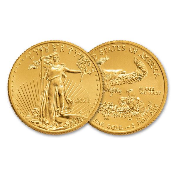 2021 $5 American Gold Eagle Coin