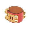 Image 4 : Hermes Gold Leather CDC Bracelet