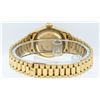 Image 7 : Rolex Ladies 18K Yellow Gold Champagne Index Quickset Datejust President Wristwa