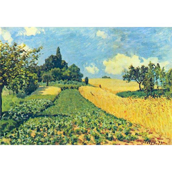 Alfred Sisley - Grain Fields on the Hills of Argenteuil