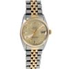 Image 2 : Rolex Mens 2 Tone Champagne Diamond 36MM Datejust Oyster Perpetual Wristwatch Wi