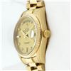 Image 7 : Rolex Mens 18K Yellow Gold Presidential With Factory Diamond Dial With Rolex Box