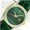 Image 1 : Rolex Datejust Mens 36 Green Malachite Diamond Bezel 18K/SS Oyster Perpetual