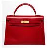 Image 1 : Hermes Red Leather Kelly 32cm Handbag